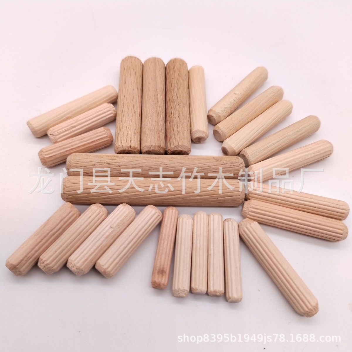 Factory spot connector eucalyptus, lotus, beech, straight grain, oblique, various specifications, round wood, stub, bolt, nail, stick