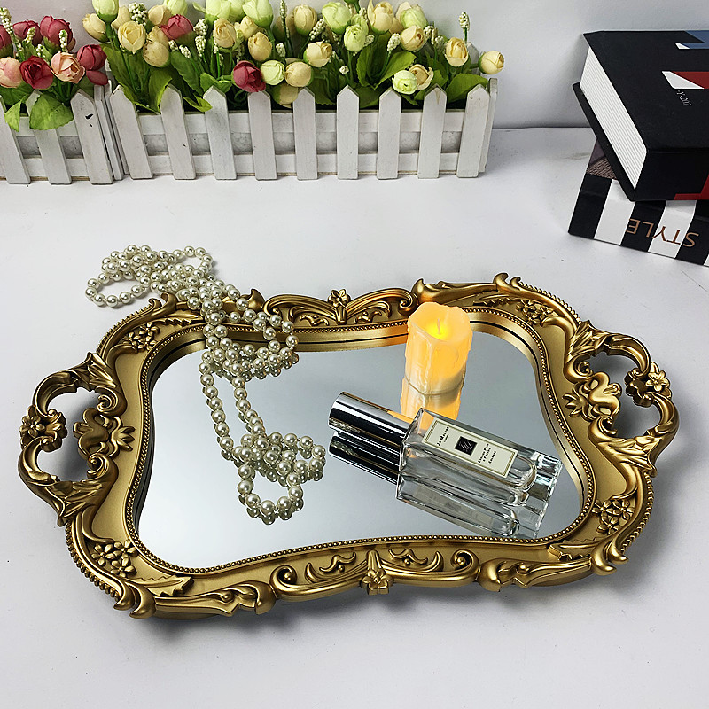 Retro Tray Gourmet Decoration Storage Internet Celebrity Photography Ornaments Pose Wind Photography Props Amazon Export