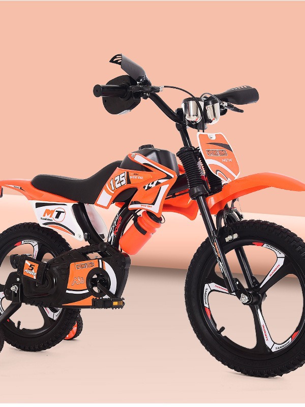 Motorcycle children's bicycle 12-inch 16-inch baby bicycle children's bicycle 3-year-old children's stroller factory wholesale