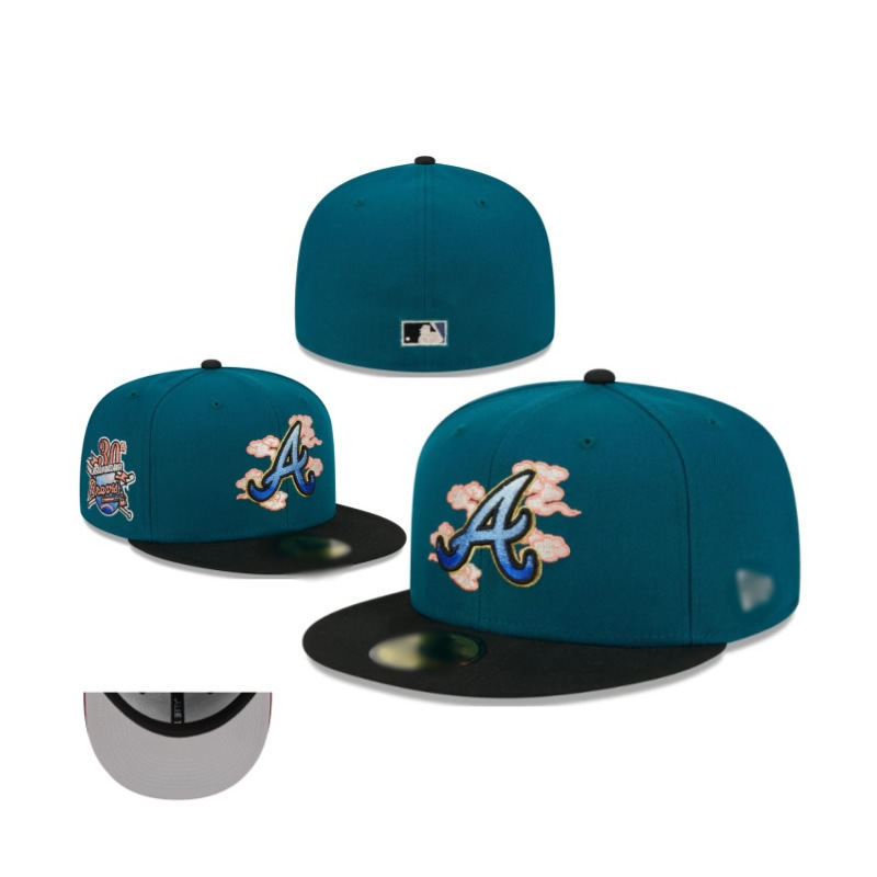 Baseball Cap for Foreign Trade Teams 2024 New Flat Brim American Sports League Closed Cap Fashion Size Flat Brim Cap