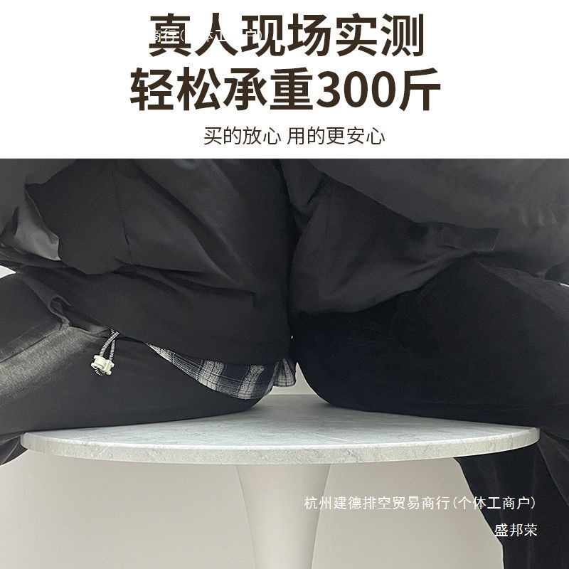 Trendy Modern Minimalist Small Apartment Dining Table Business Negotiation Table Tulip Small Default