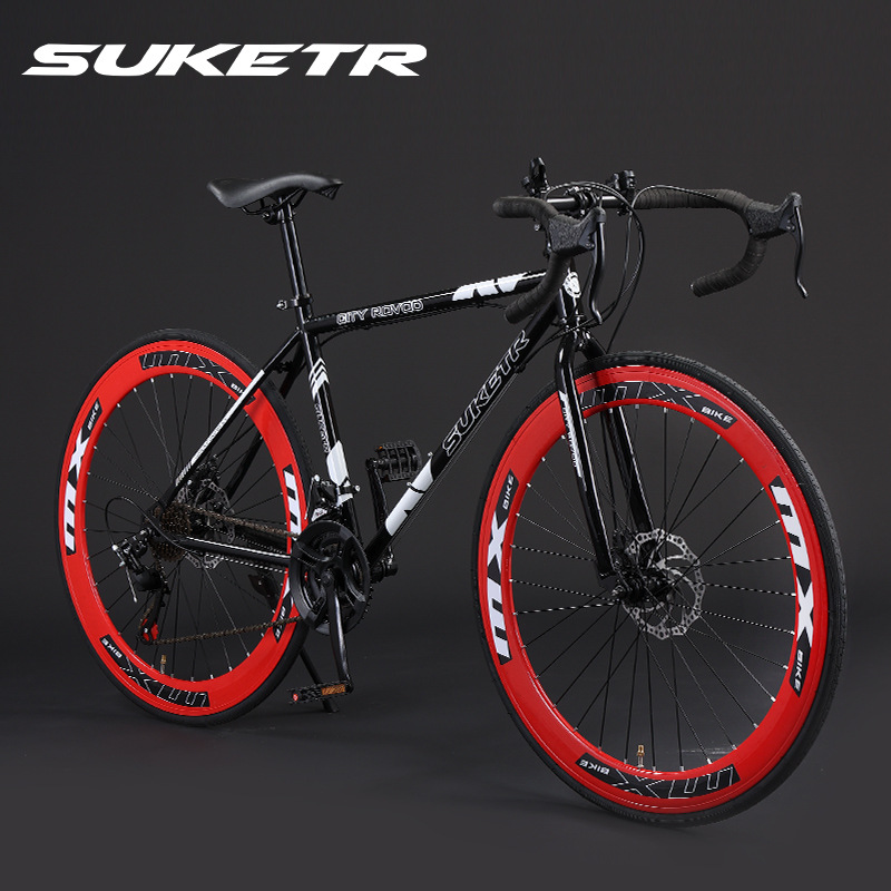 Curved Handlebar Road Bicycle Curved Handlebar Transmission Men's and Women's Ultra-Light Racing City Student Adult Youth Bicycle