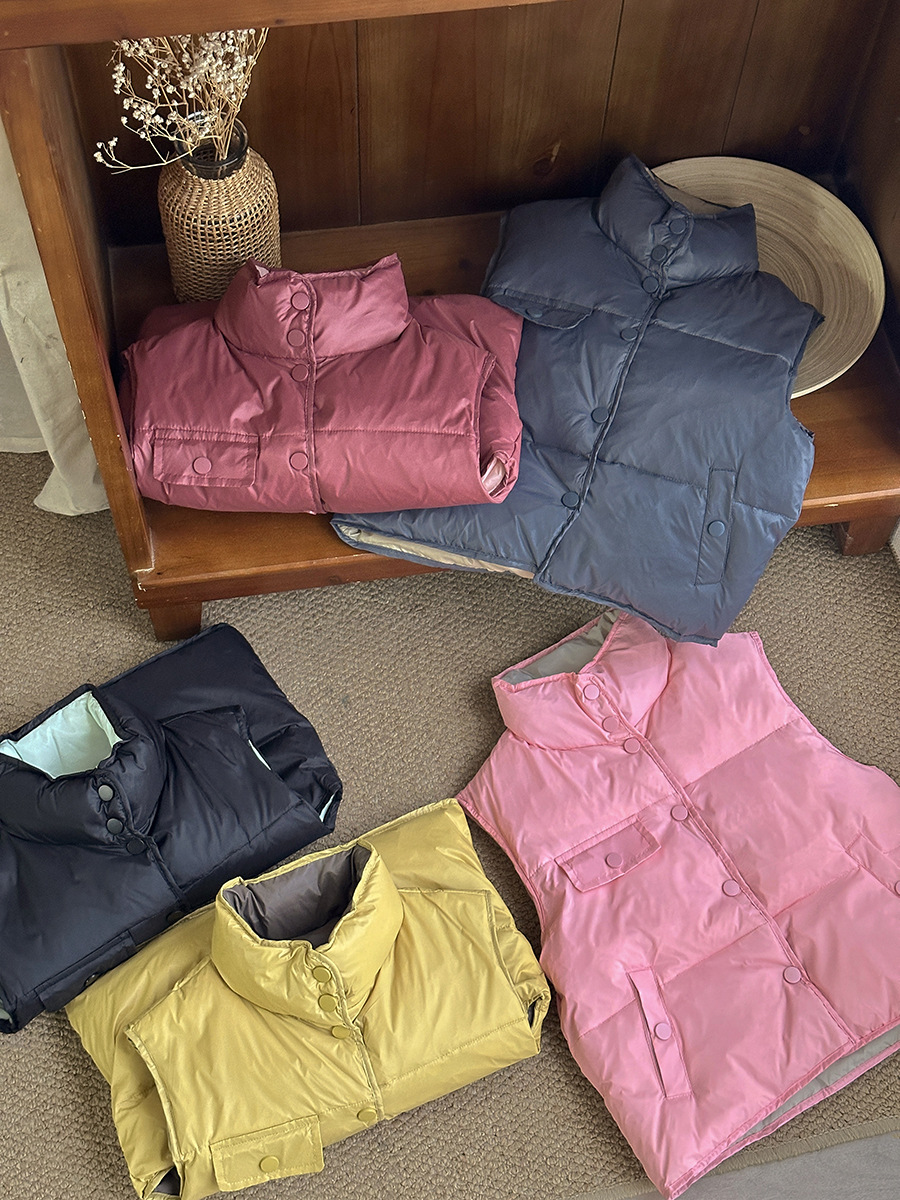 Autumn and Winter Children's down Vests, Infant Casual Korean Style Children's Clothing Vests, Baby down Vests Wholesale