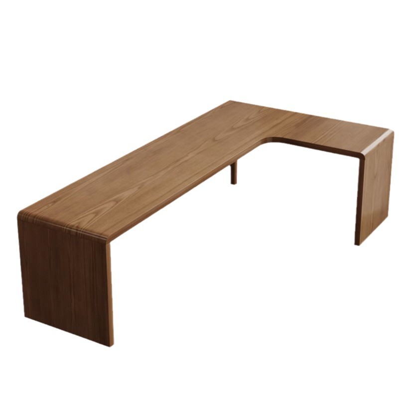 Simple Solid Wood L-shaped Desk Home Corner Computer Desk Student Study Writing Desk Bedroom Corner Workbench
