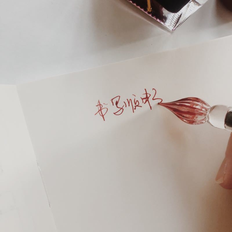 Glass Pen Handmade Dipped Glass Pen Color Ink Dipped Pen Student