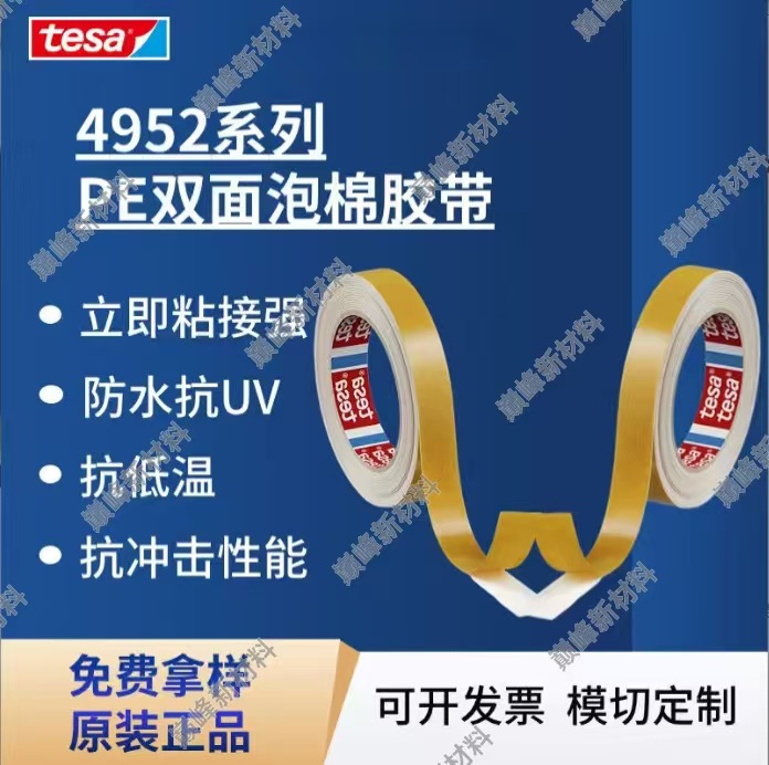 Tesa Tesa4952 лента для крепления зеркала заднего вида автомобиля, легкая в резке, двусторонняя лента для мебели