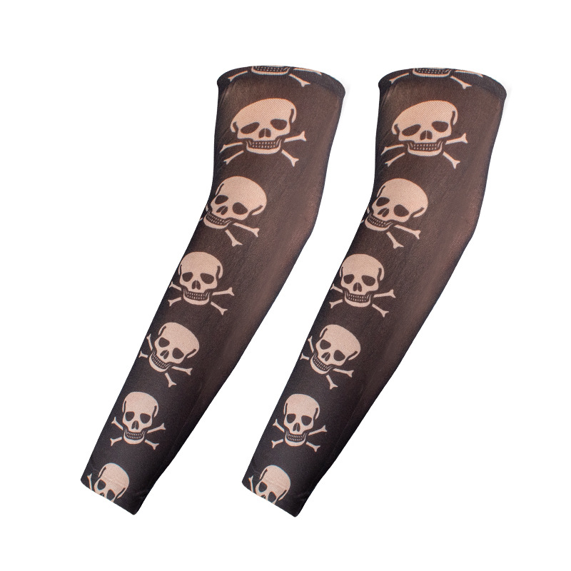 Tattoo sleeve a pair of flower arm sleeve tattoo men and women ice cool sleeve riding sunscreen arm sleeve for sale
