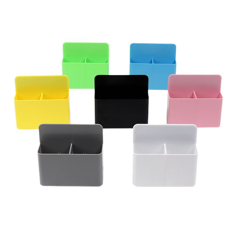 Wholesale magnetic pen holder multicolor blackboard whiteboard ABS plastic magnetic storage box painting graffiti magnetic stationery box