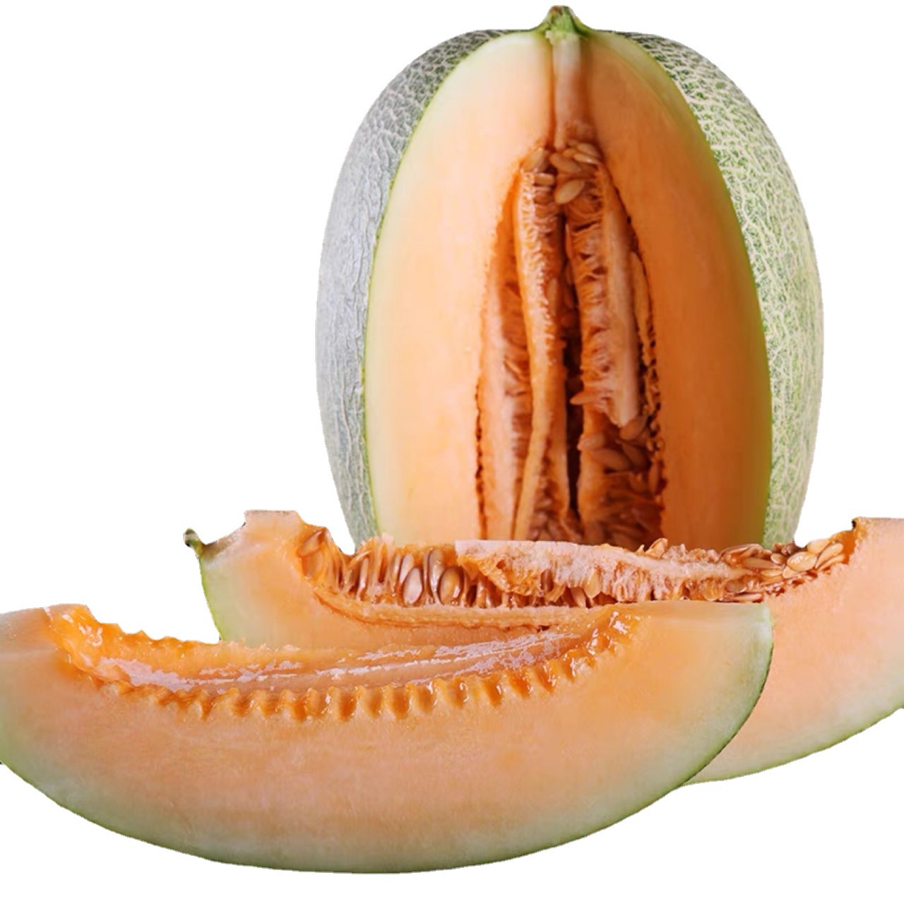 Hami Melon 4.5kg Whole Box, Xizhou Net-Patterned Melon, Seasonal Fresh Fruit, Wholesale, Free Shipping, First Harvest Sweet Melon