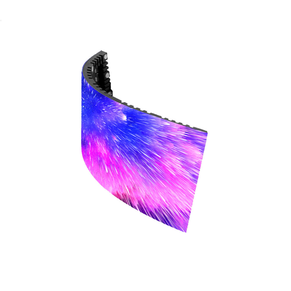 Full Color Led Soft Screen Indoor High Definition Large Screen Creative Display Curved Curved Digital Advertising Special-Shaped Screen