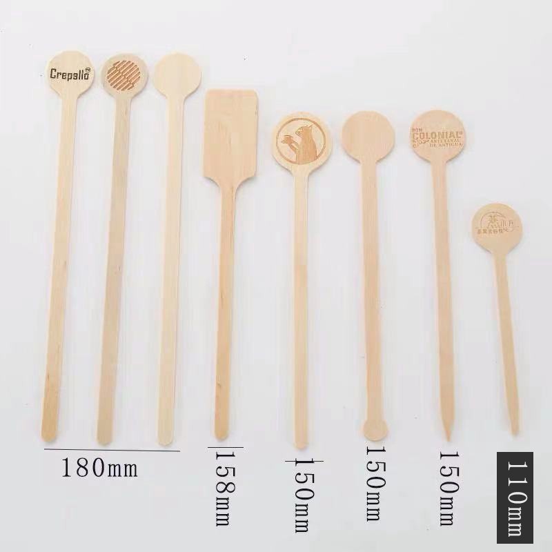 Одноразовые экологически чистые палочки для размешивания различных форм и размеров