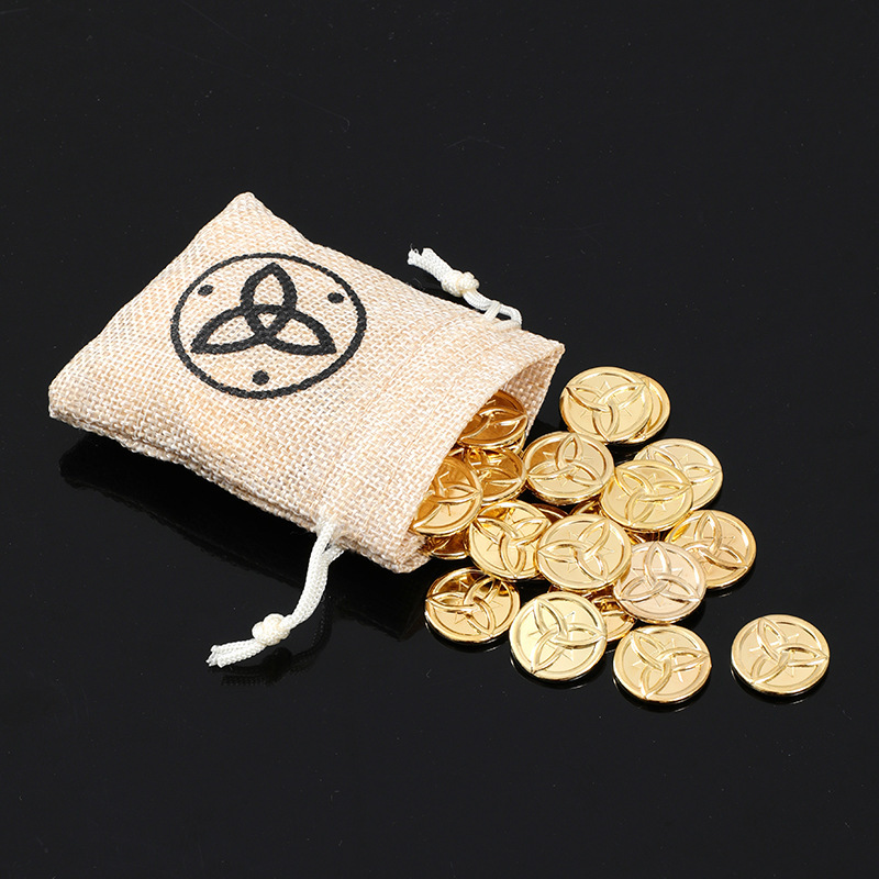 Wholesale Metal Game Currency Morabu Bags, Peripheral Gold Coins, Physical Gift Toys, and Props
