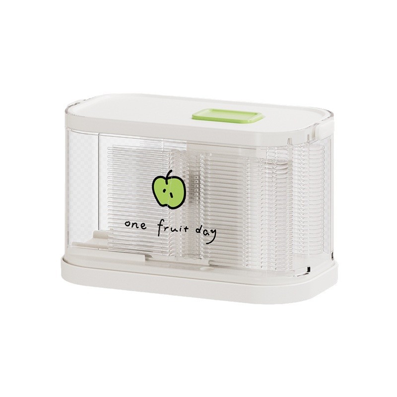 Push-type fruit fork box household multifunctional storage box disposable toothpick box fruit stick bamboo stick box