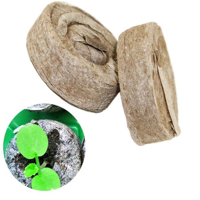 Non-woven seedling block nutrient block 30mm nutrient soil delivery soil small tool plant planting soil Seedling Seed