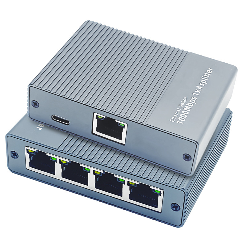 Factory Private Model Network Splitter One to Two Thousand Gigabit Network Splitter Broadband Routing Switch One to Two