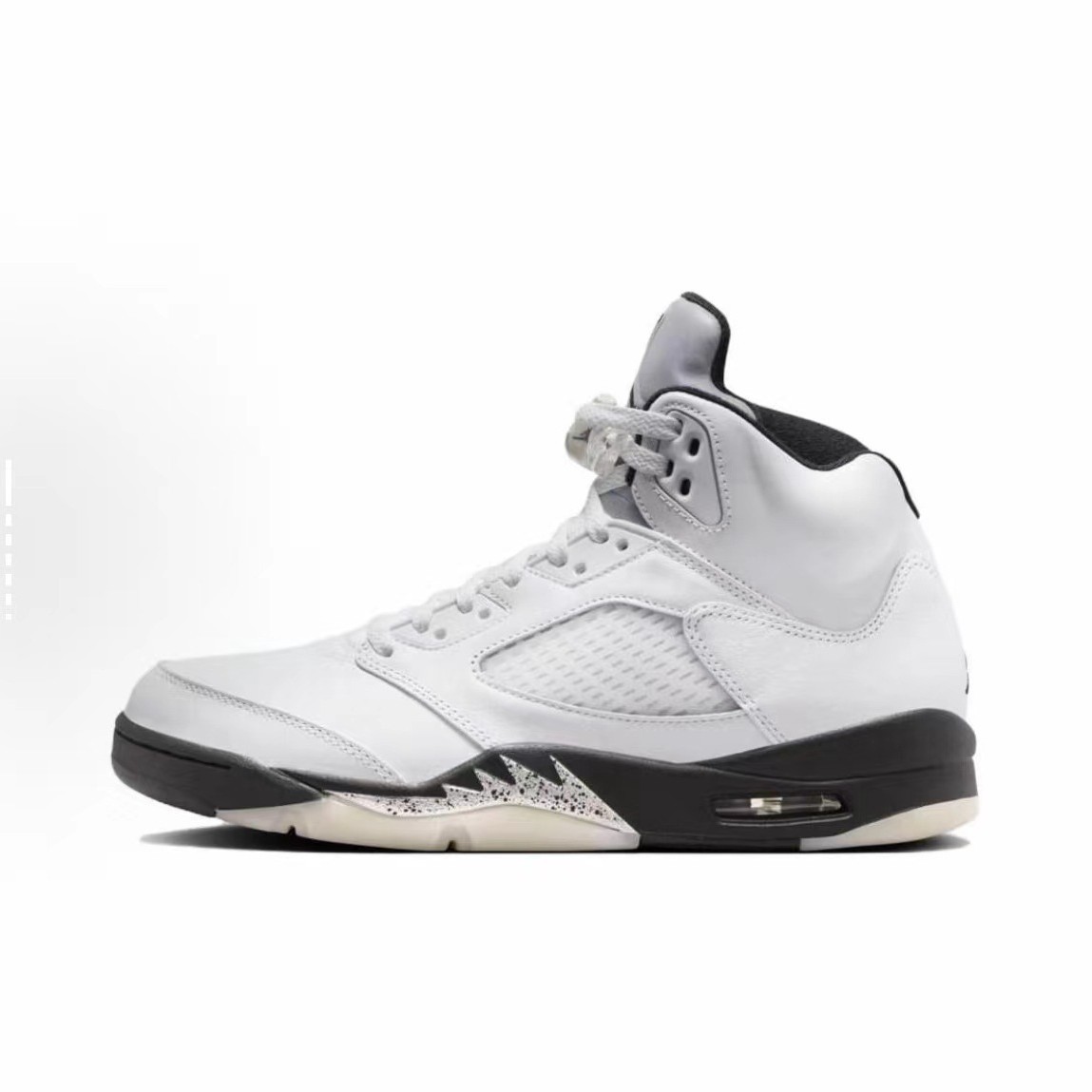 Aj5 Basketball Shoes High-Top Rukawa Maple Black and White Cicada Wings Joe 5 Guo Ailun Knicks Graffiti Men's and Women's Sports Sneakers