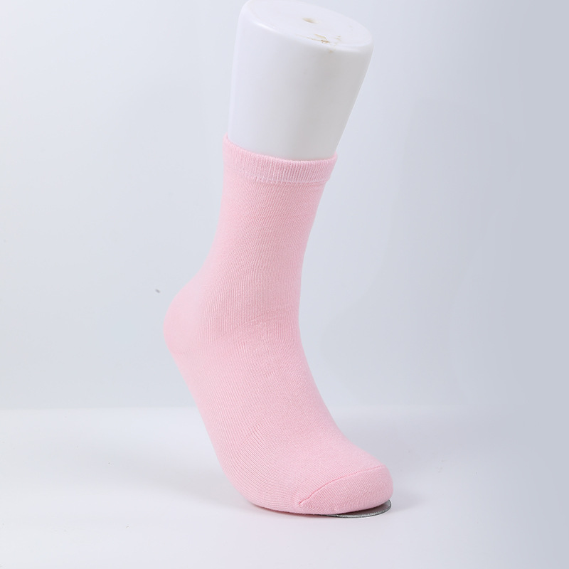 Gel anti-cracking socks cotton autumn and winter men's mid-calf solid color foot crack socks women's full rubber foot crack socks