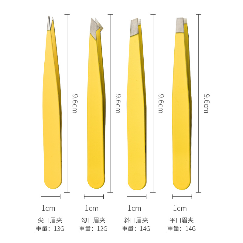 Eyebrow Clip, Eyebrow Trimming Pliers, Stainless Steel Hair Plucking Clip, Flat Slanted Eyebrow Clip, Beard Plucking Clip, Eyebrow Pliers