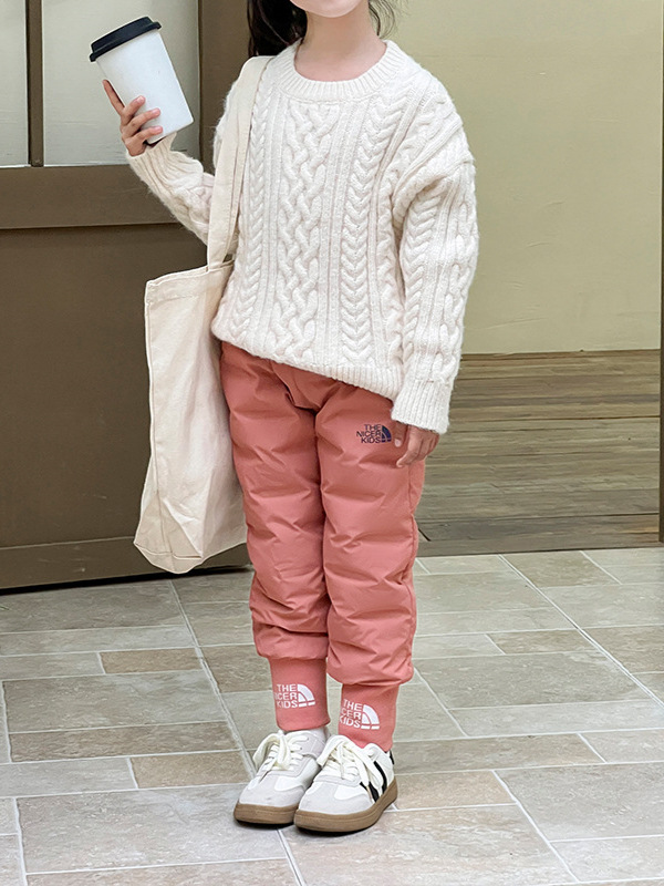 Children's down Pants 2025 Autumn and Winter New Versatile Thickeneded Warm Pants for Boys and Girls, Medium and Large Kidsren, Baby Pants for Outer Wear