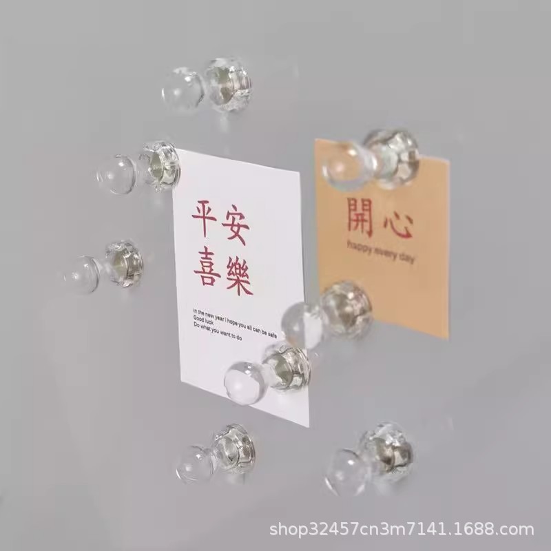 Strong Magnetic Thumbtacks, Powerful Magnetic Clips, Bill Magnets, Personalized Creative Fridge Magnets, Magnetic Pins, Ins Decoration