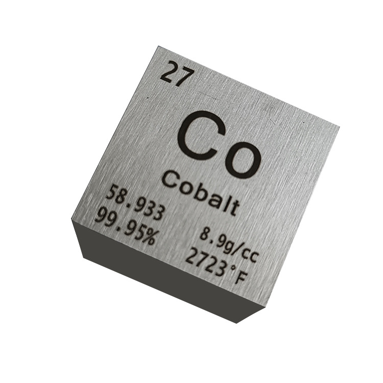 Cobalt Cube Metal Cobalt Cube Elemental Cobalt Cube Co≥99.95% Element Collection Side Length 10mm