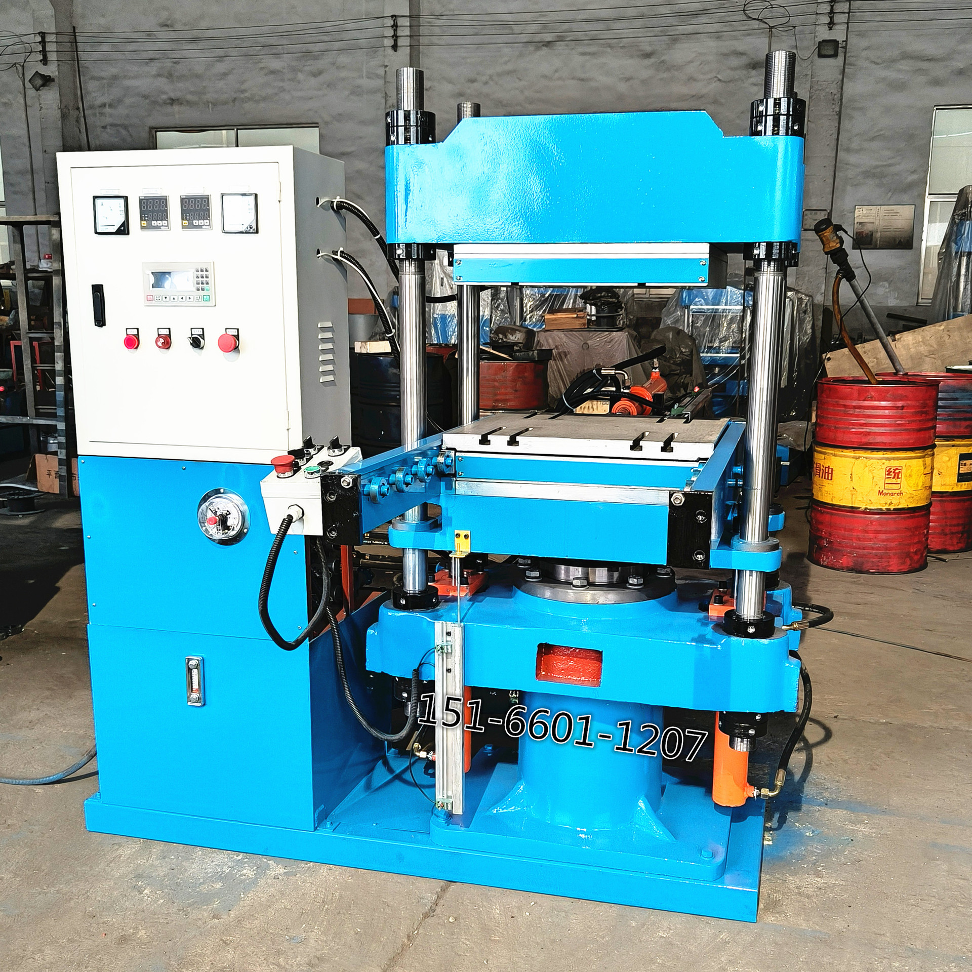 80T automatic press manufacturer in stock automatic deflation plate oil press vulcanizing machine