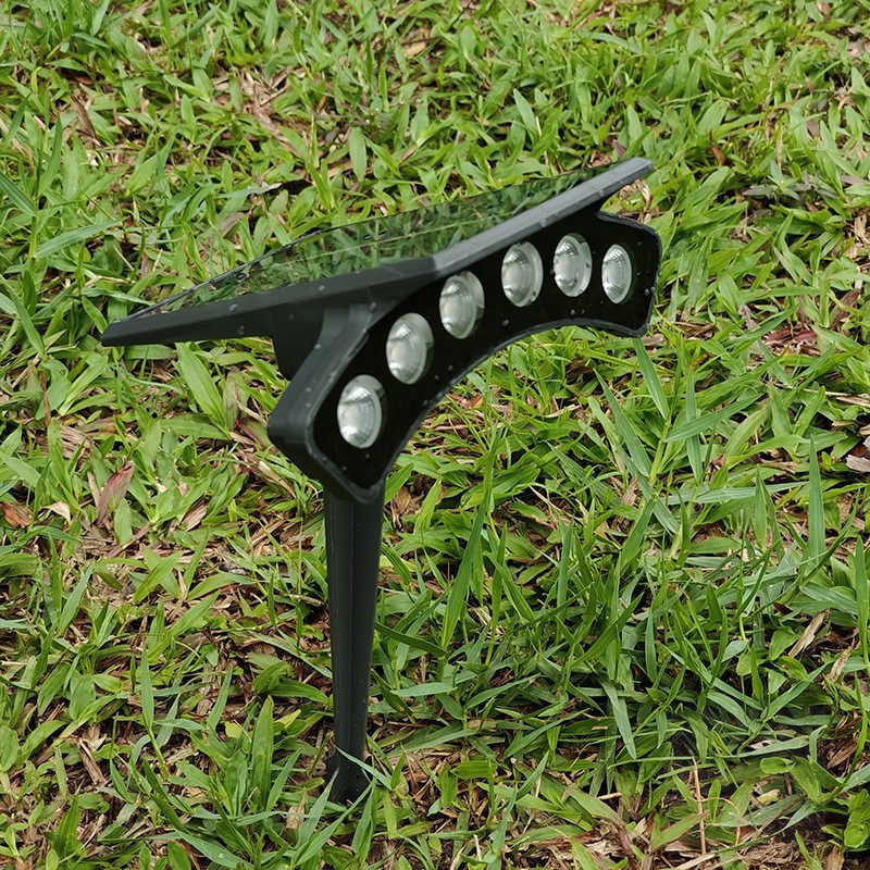 LED Solar Corrugated Lamp Outdoor Waterproof 6W Tile Roof Ancient Building Gazebo Shine Tree Wiring-Free Crescent Lamp