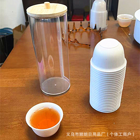 Small Cup Thickeneded High Temperature Resistant Travel Tea Set Drinking Tea Cup Disposable Tea Cup Food Grade Rice Husk Kung Fu Tea Cup