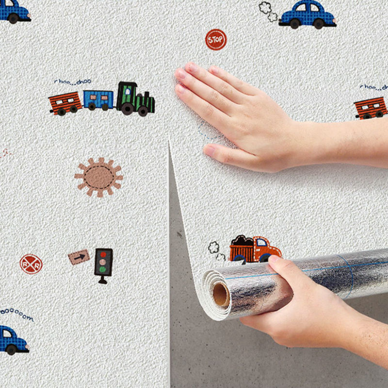 Gray Wall special wallpaper self-adhesive waterproof moisture-proof wall stickers bedroom rental room wall ugly wallpaper home self-adhesive