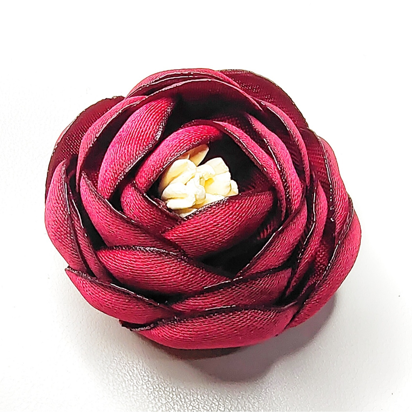 Korean-style fabric baked edge rose flower clothing accessories corsage shoe flower groom flower DIY jewelry accessories