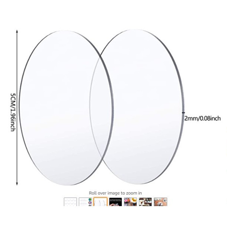 Акриловая прозрачная круглая лазерная резка круглая пластина без отверстий DIY ручная работа не-пробивной PMMA диск с пленкой