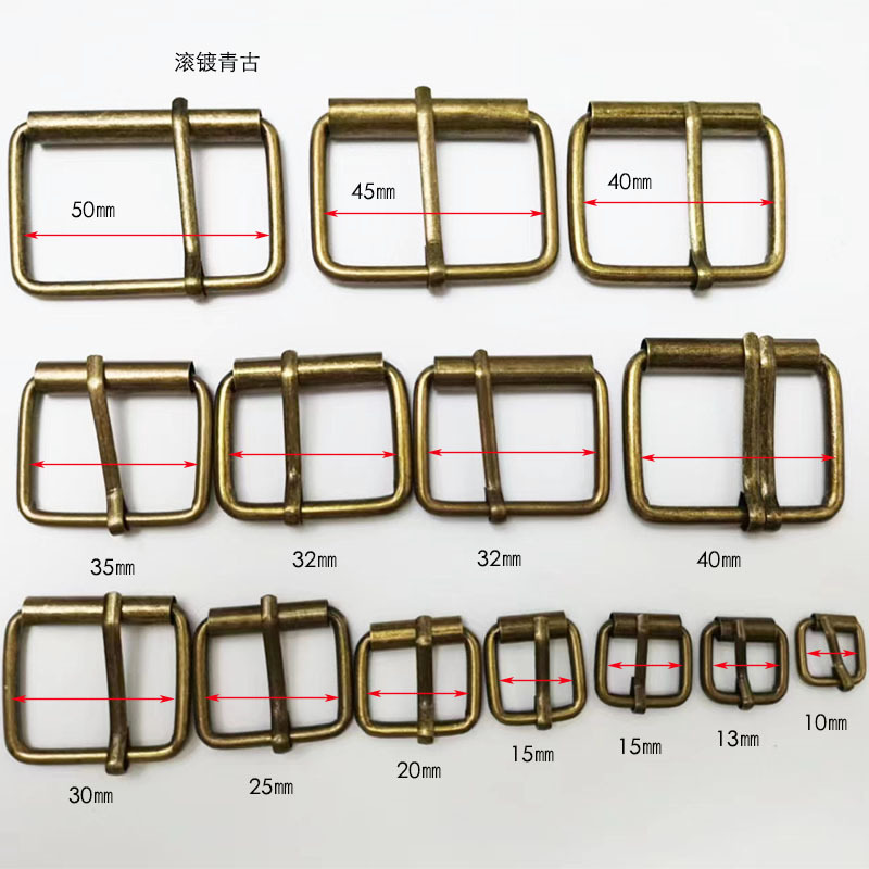Spot supply luggage hardware accessories barrel plated wire pin through buckle tube buckle roller pin buckle iron buckle belt buckle
