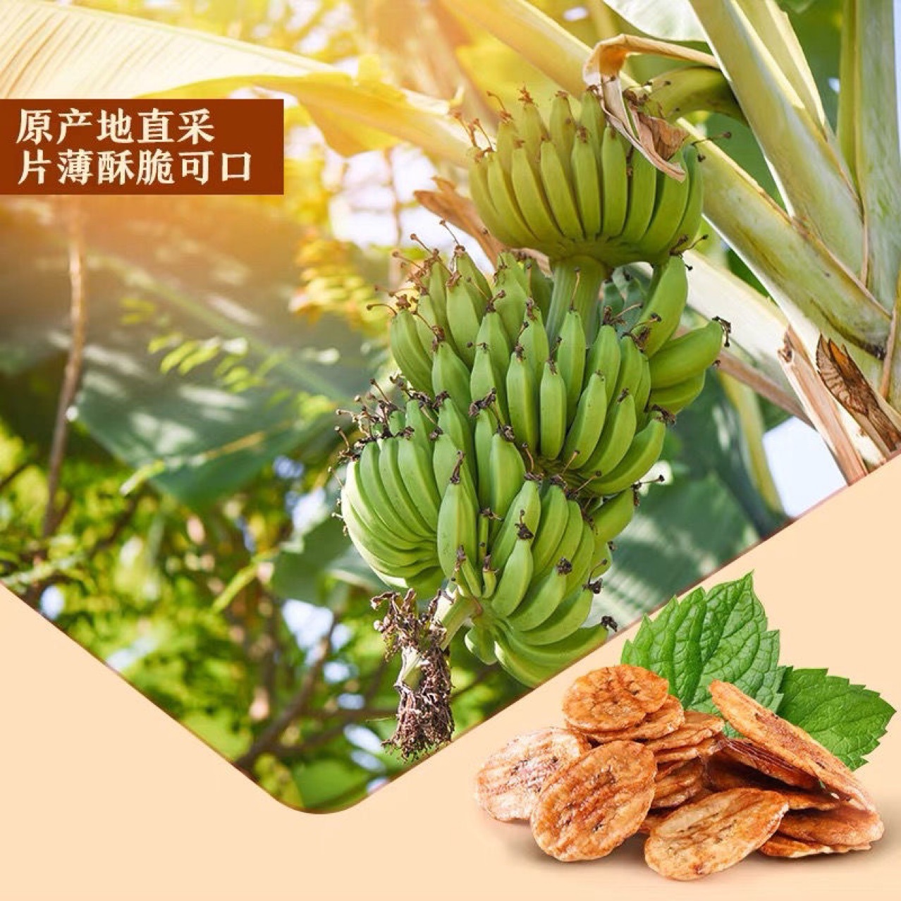 Free Shipping Product Store Banana Chips 50G/Bag Crispy Fruit Crisps Dried Plantain Baked Snacks