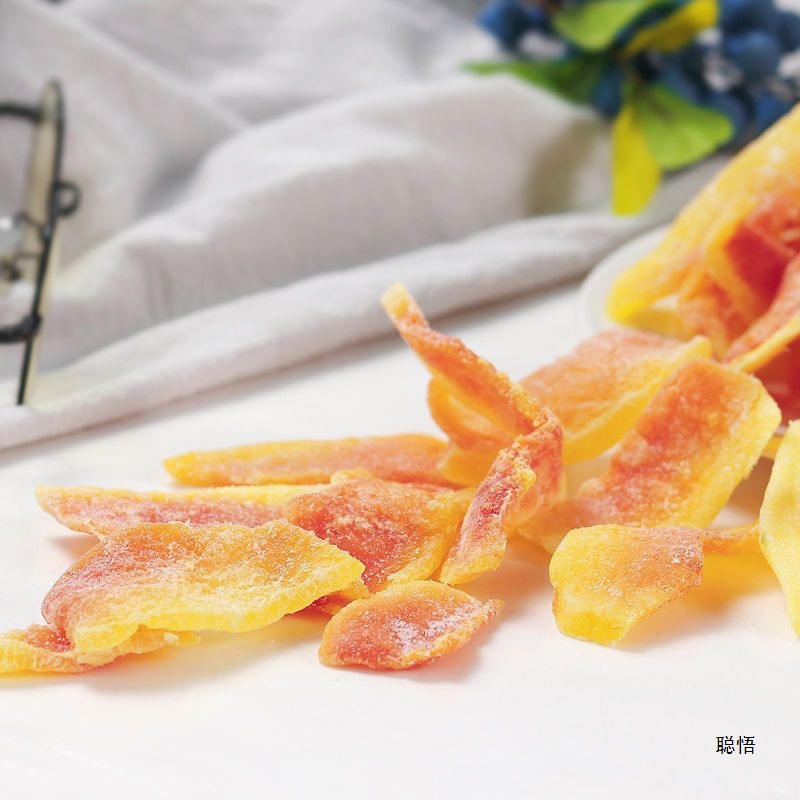 Dried Papaya with Red Heart, Dried Papaya Slices, Candied Fruit, Sweet and Sour Delicious Fruit, Dried Papaya Snacks, Cross-Border E-Commerce