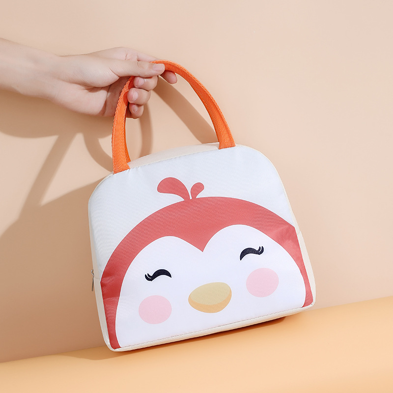Big Face Cute Animal Lunch Box Bag Primary School Students Bring Lunch Bag Out Lunch Bag Small Tote Bag Cartoon Lunch Box Bag