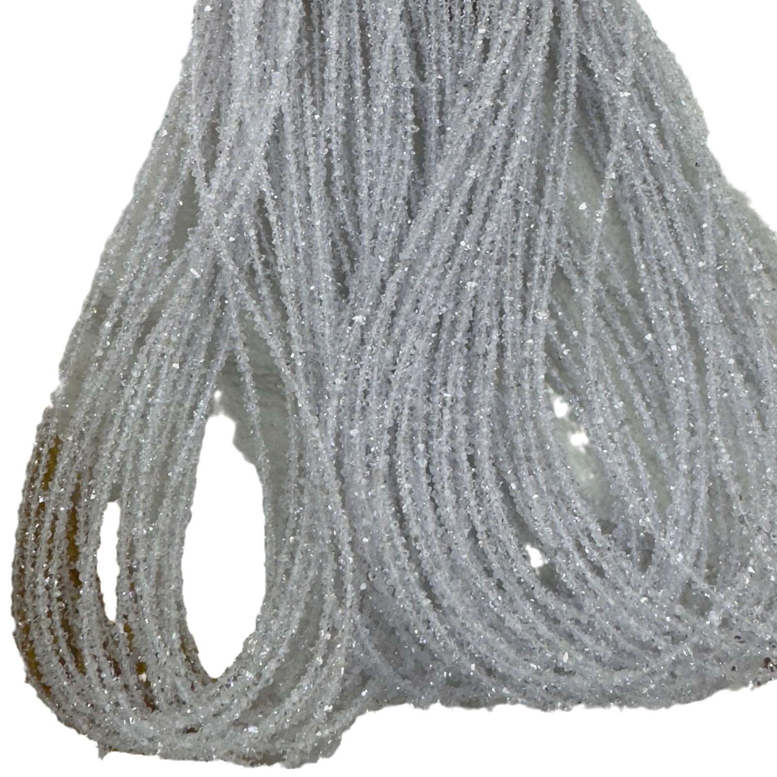 Sparkling Diamond Long Chain Helkimon Sparkling Diamond Long Chain Clavicle Chain Necklace Sparkling Necklace with Double Tips