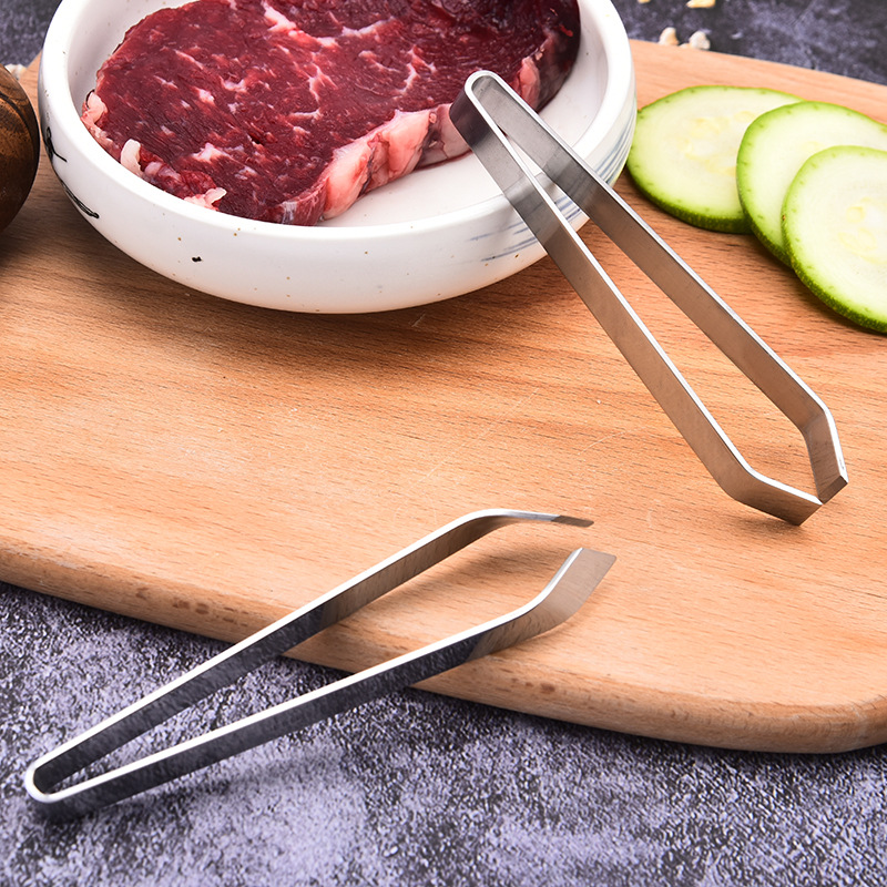 Stainless Steel Pig Hair Clip Plucking Clip Fish Bone Clip Oblique Mouth Clip Food Clip Goose Feather Clip Kitchen Tool