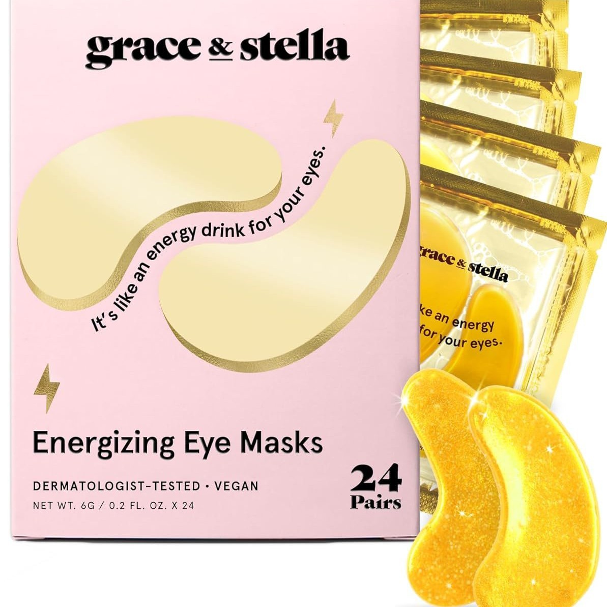 Amazon's Best-Selling Vitality Gold Powder Gel Collagen Eye Mask Brightening, Hydrating, Moisturizing and Reducing Wrinkles Eye Mask Patch