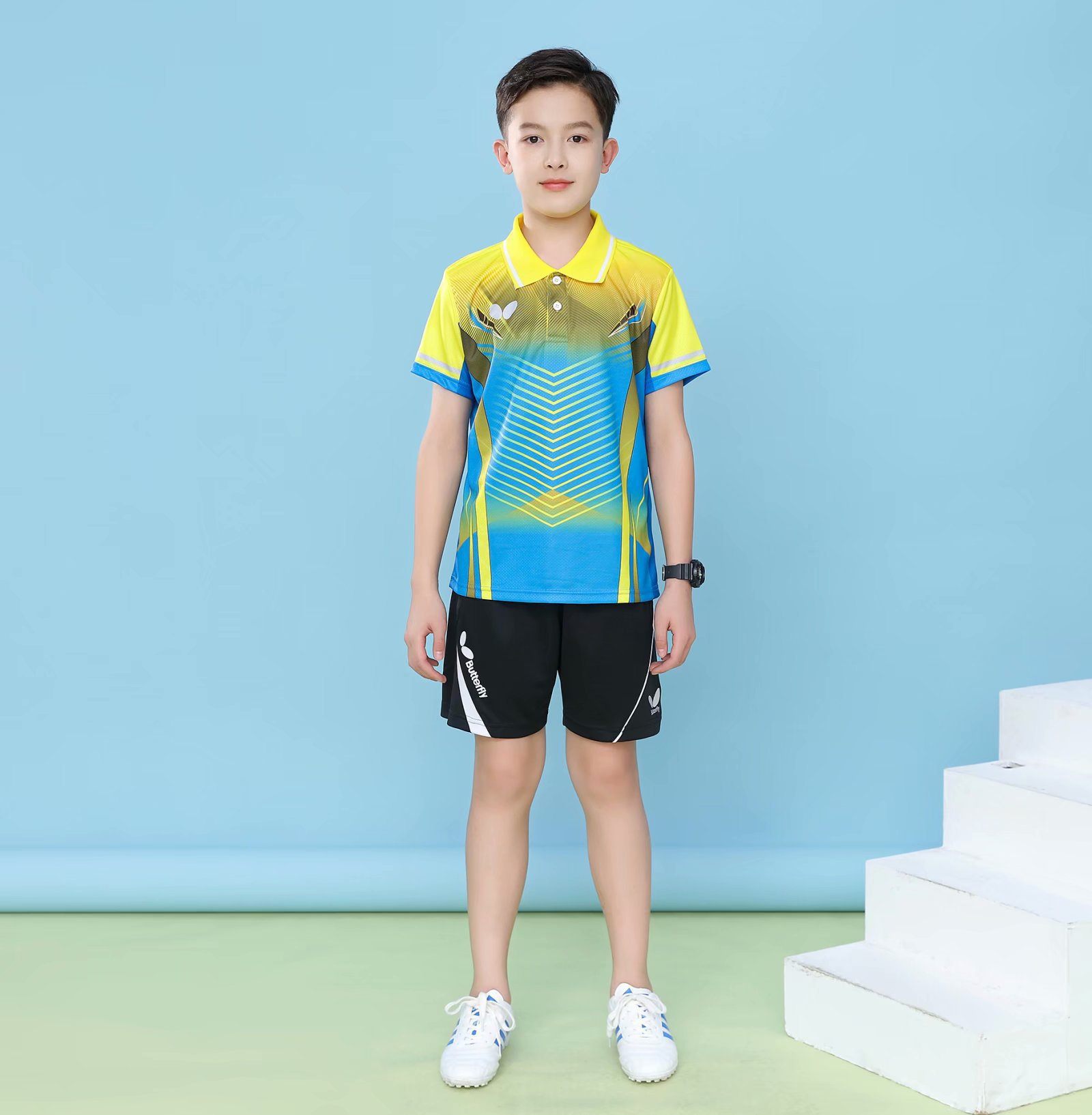 2021 Butterfly Table Tennis Suit Quick-drying Primary School Children's Table Tennis Training Suit Competition Team Suit Group Buying Printing