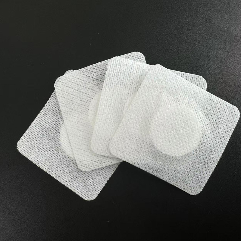 Silicone gel blank mesh spunlaced cloth plus circle pediatric empty paste blank plaster acupoint paste navel paste