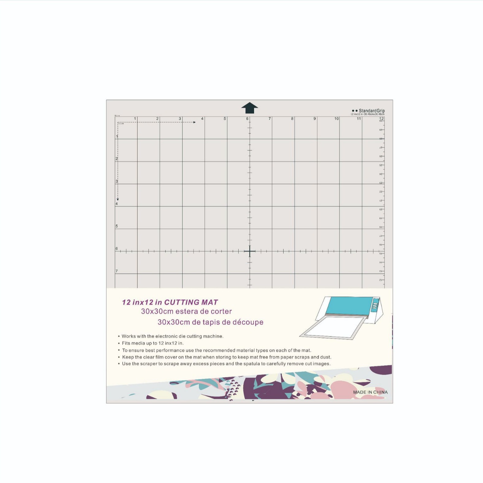 Кросс-бордерный новый коврик для гравировки Клейкий ПВХ коврик специальный резак 12*12 средний клейкий прозрачный