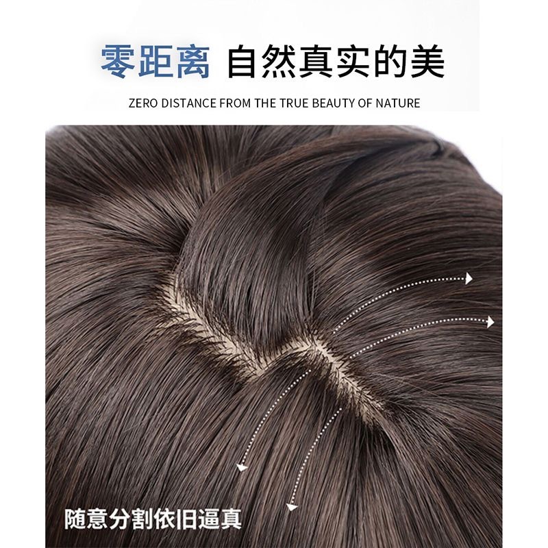 Wig Short Curly Hair Female Air Bangs Lolita Natural Fashion Lazy Wool Curly Short Hair Full Head Wig Set