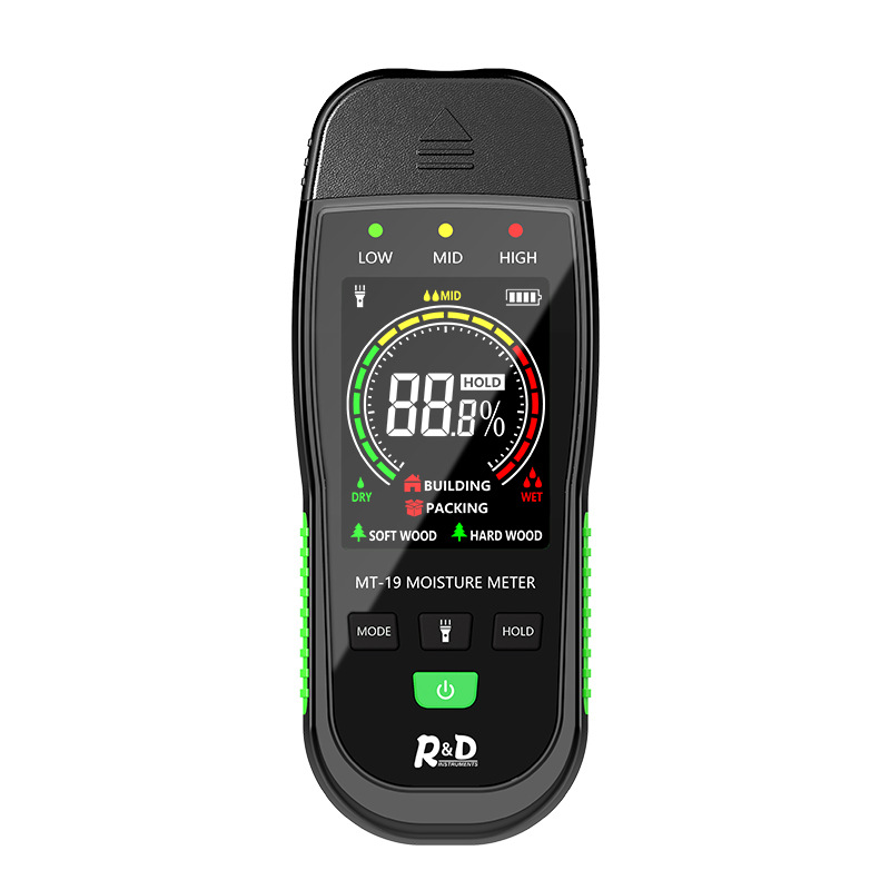 New color screen wood moisture meter wall moisture content test carton moisture detection cement brick moisture tester