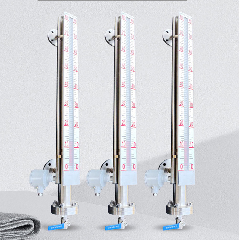 Магнитный флаппный уровеньомер, уровень воды, нержавеющая сталь с удаленной передачей 4-20Ma, уровень масла, котел, верхнее и боковое крепление