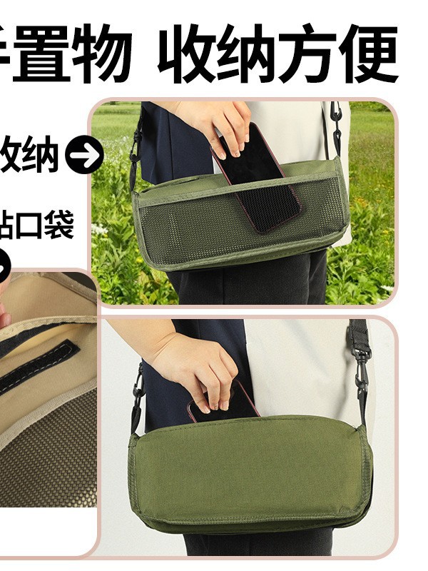 Outdoor Backpack Handbag Foldableing Chair Leisure Portable Flap Pocket Pants Foldableing Stool Car Maza Camping Fishing Stool