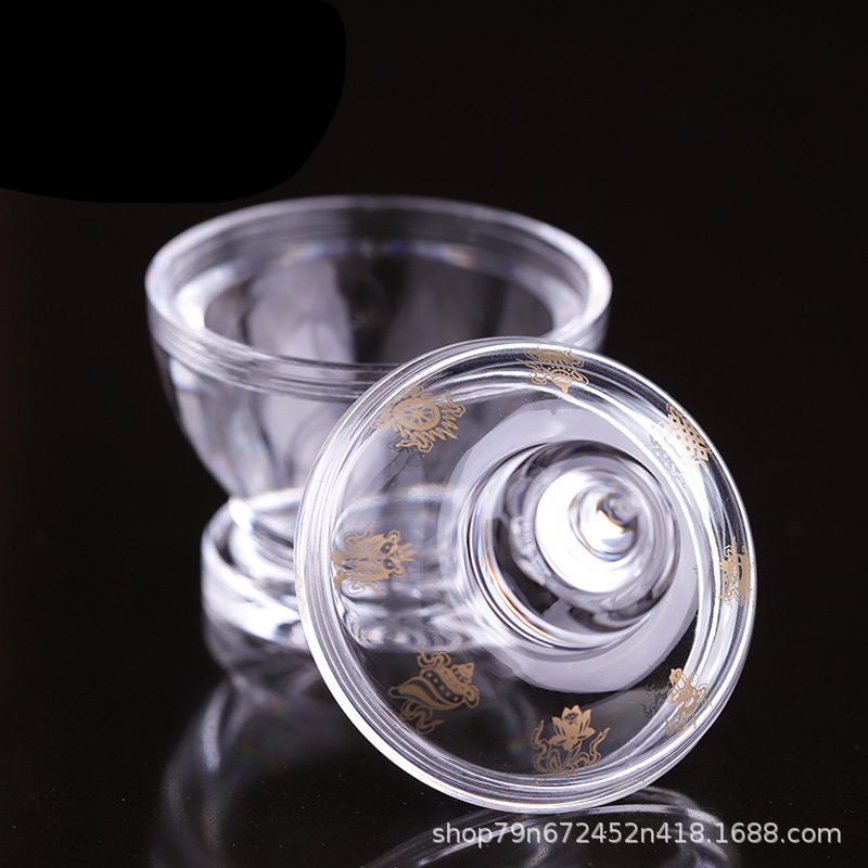 Acrylic Bottle Eight Auspicious Pagoda Bodhi Pagoda Pack Gawu Box Transparent Crystal Kadang Pagoda Xizang Supplies
