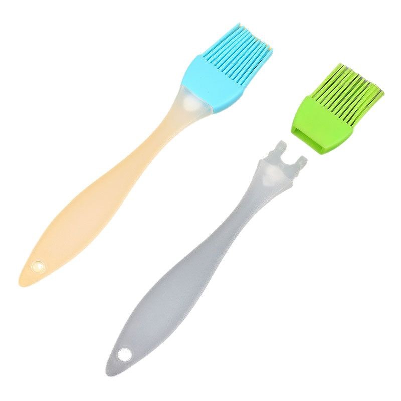Silicone brush small size split lint-free barbecue seasoning brush high temperature baking oil brush factory in stock wholesale
