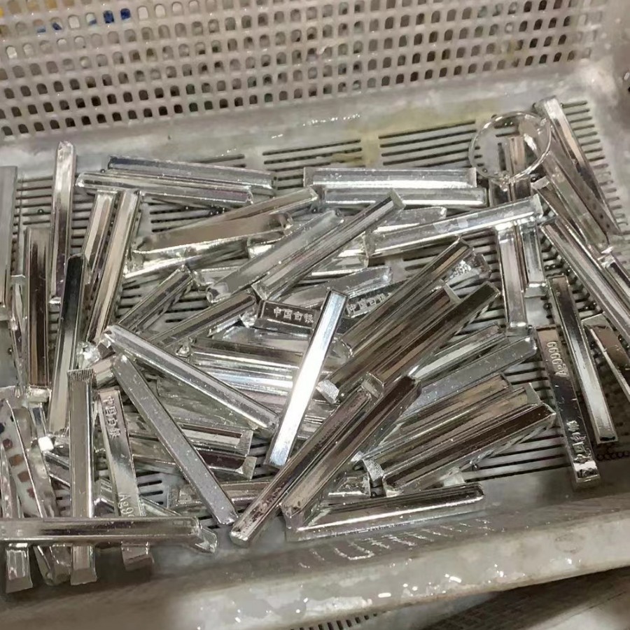 Ag9999 Silver Bar Pure Silver Raw Material Silver Ingot Silver Bullion Silver Scrap No. 1 Plate Investment Collection Recycling High Purity