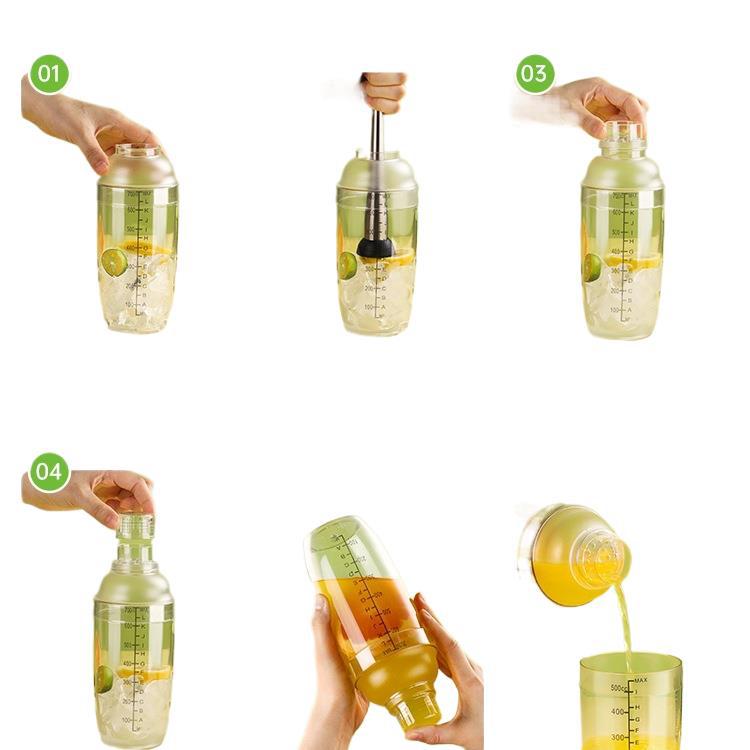 雪克杯手打柠檬茶全套制作工具奶茶店调酒器套装暴打手摇杯壶2386