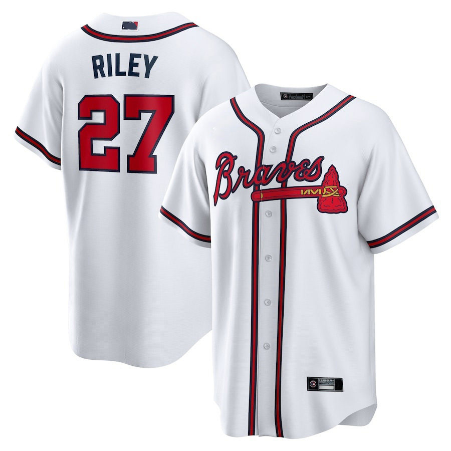 European and American Cross-Border Professional Baseball Uniforms, Softball Uniforms, American Baseball Shirts Customized, Atlanta Braves